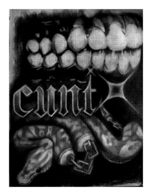 Cunt, Teeth and Snake Wall Art Print